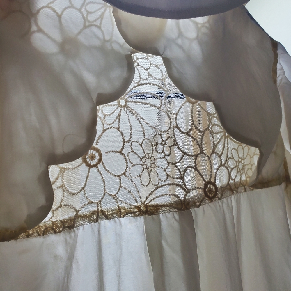 Ethereal Romantic Sleeveless White Blouse